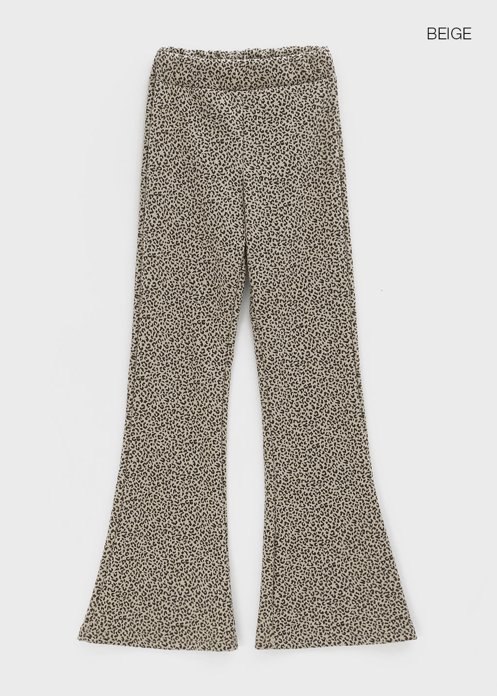 韓國製造 Leopard Slim Bootcut Banding Pants