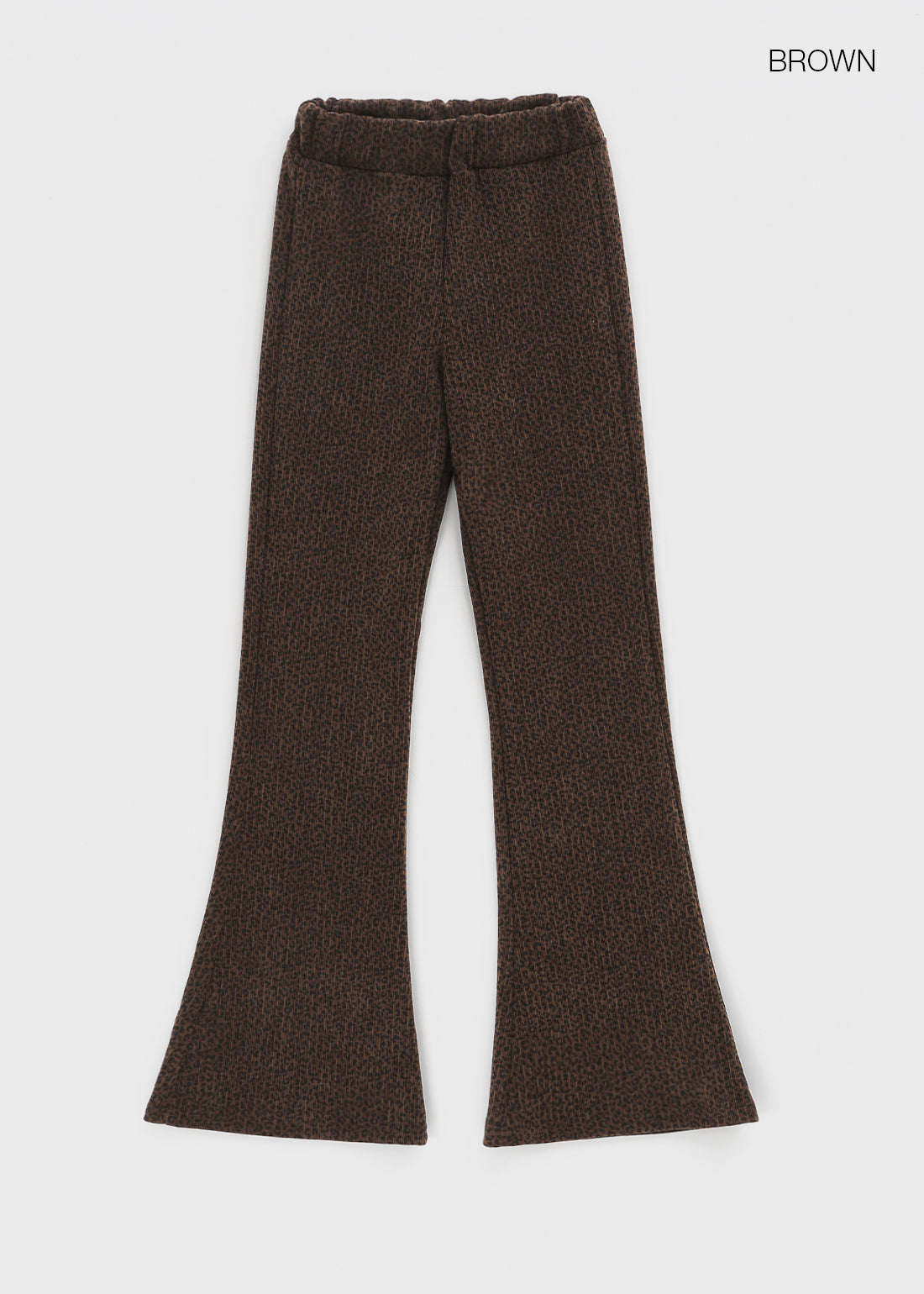韓國製造 Leopard Slim Bootcut Banding Pants