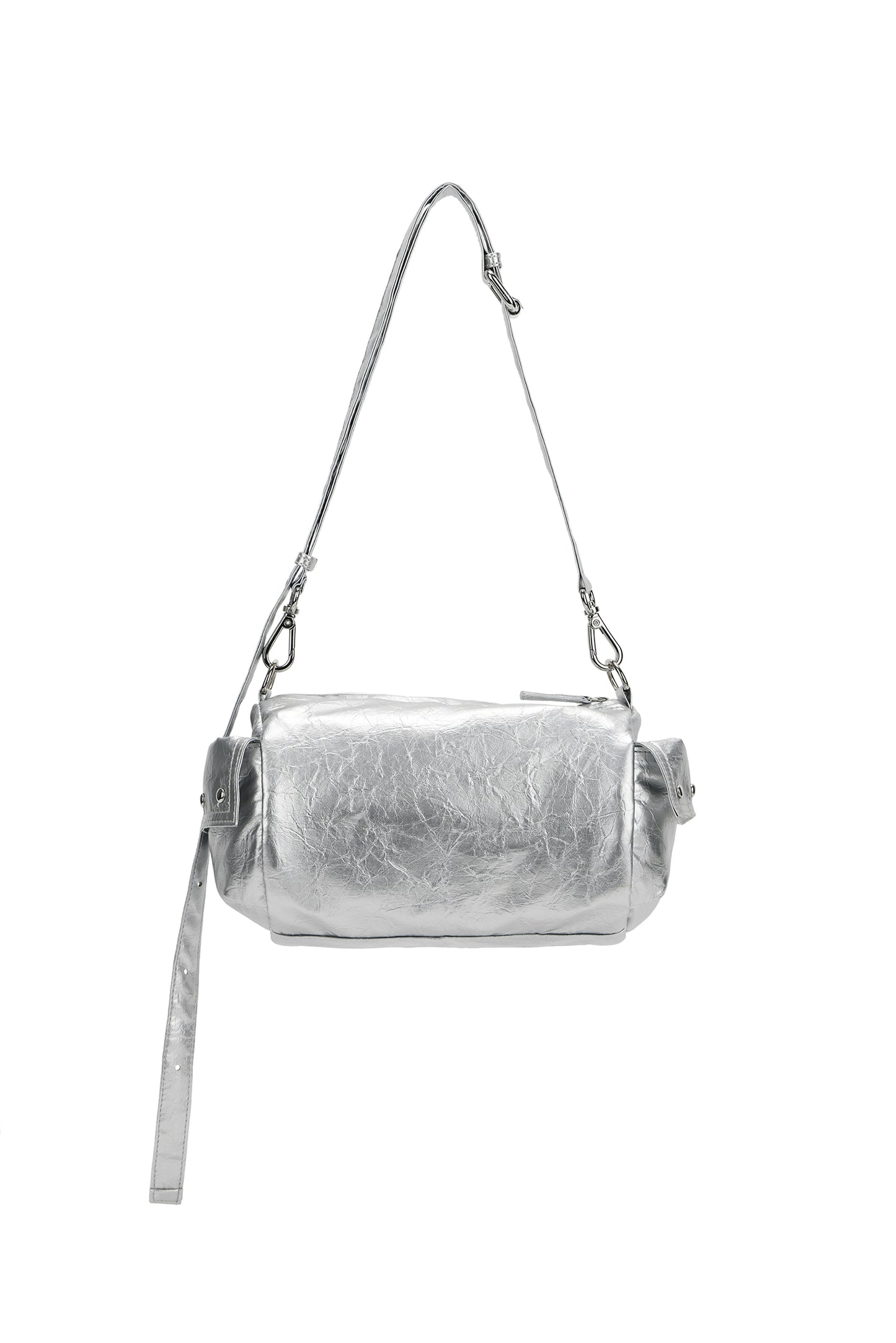 DEINET STUD POCKET BAG IN SILVER