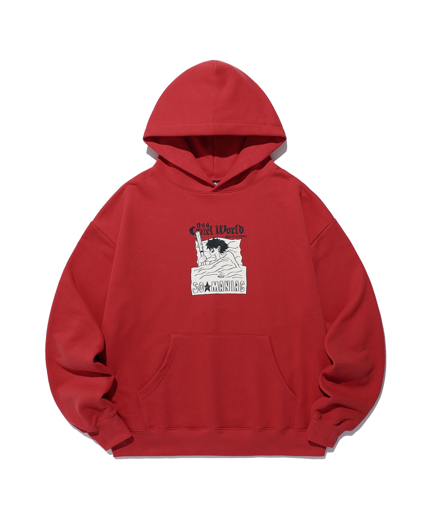 niceghostclub RESTLESS SLEEP HOODIE [RED]