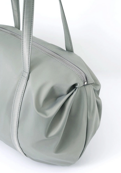 Heeari Aurora Shirring Duffle Bag - silver