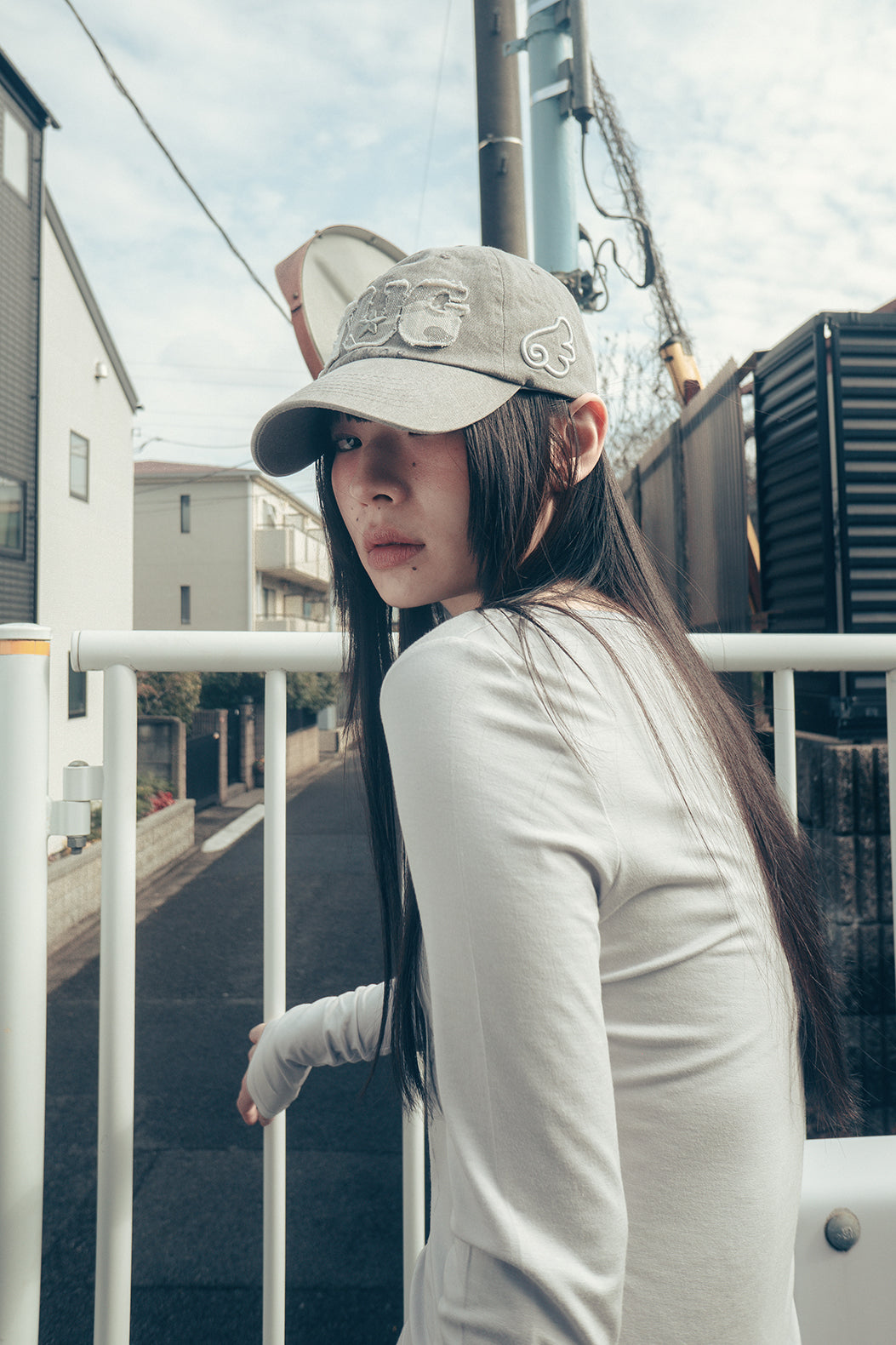 hugyourskin HUG friends cap / grey