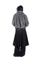 WOOL BUCKLE PLEATS SKIRT PANTS