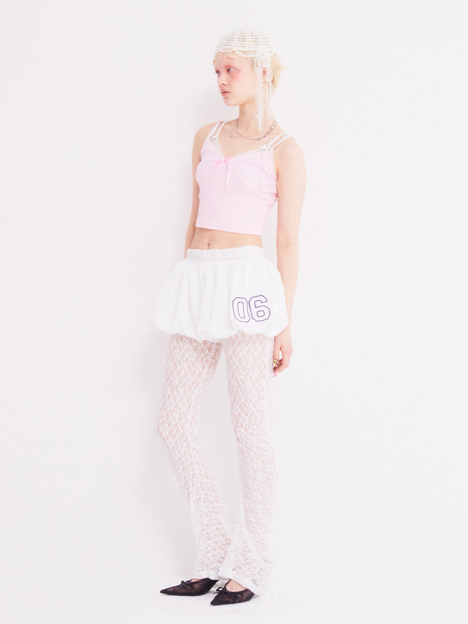 Lovely Balloon Shorts / White