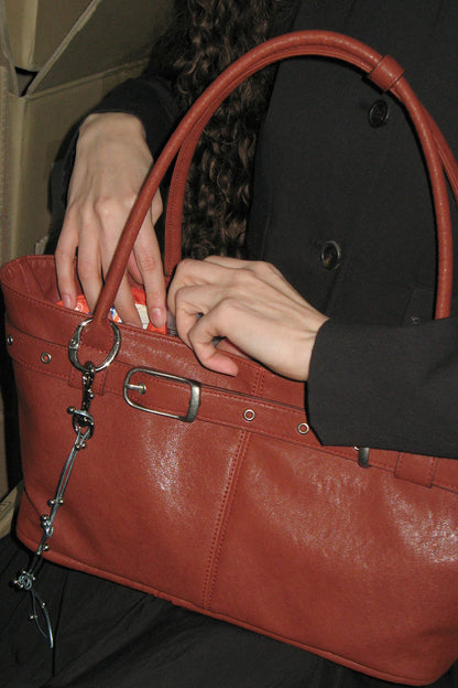 Yeomim belted boat bag (brick)