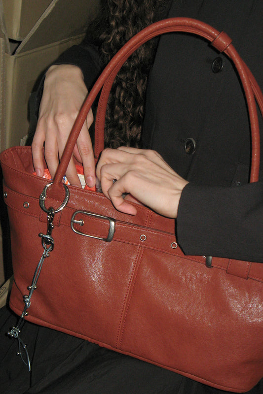 Yeomim belted boat bag (brick)
