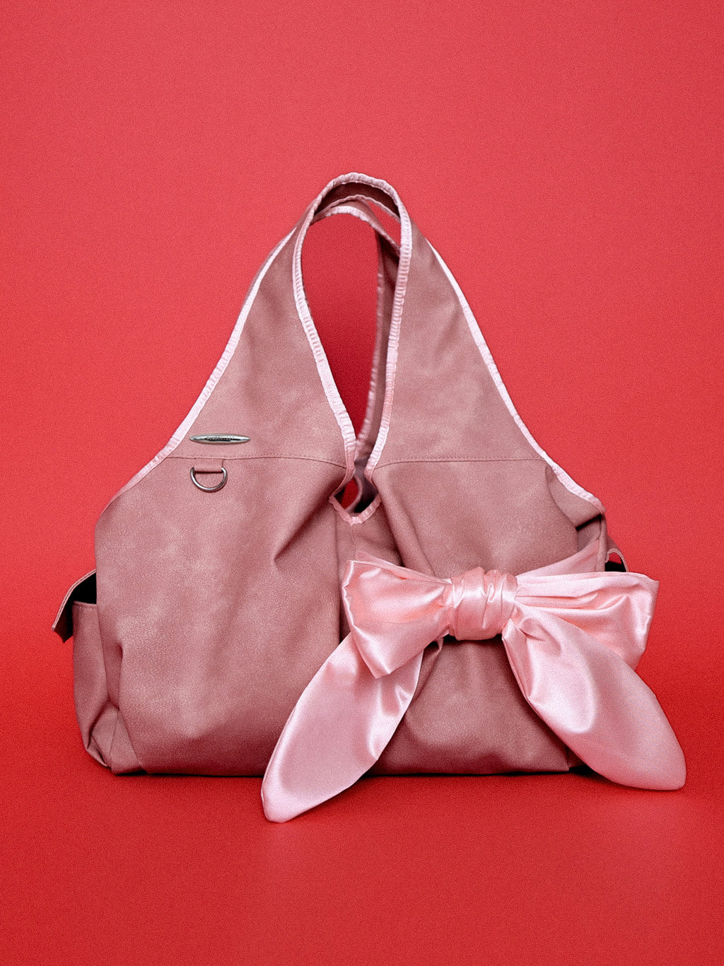 siweol Bow Shoulder Bag / Nubuck Pink