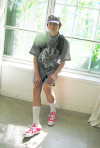 niceghostclub tornado star check big big half shirt [2colors]
