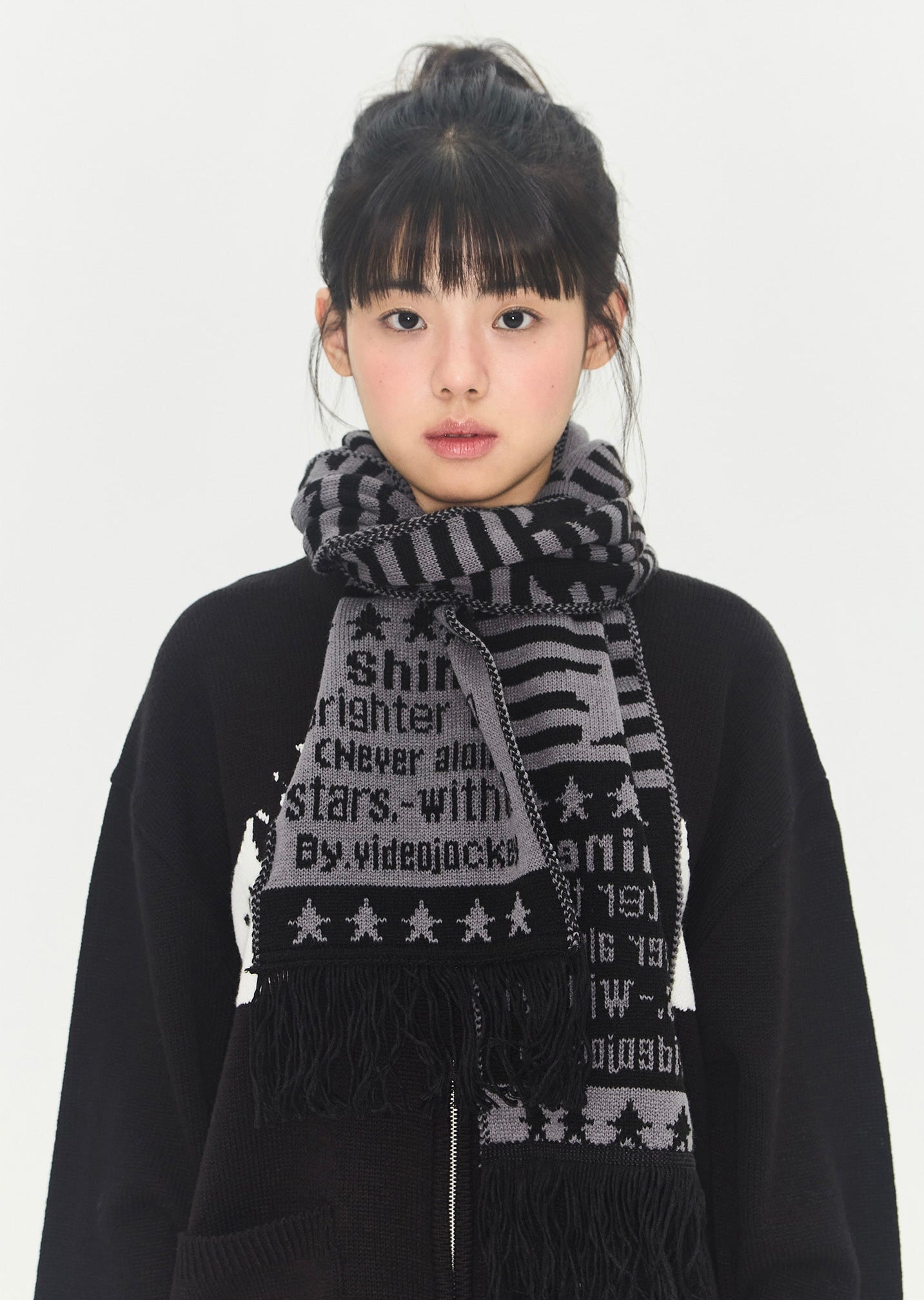 STRIPE STAR MUFFLER / 2COLORS