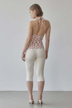 [SCULPTOR] Dot Halter Top - Pink