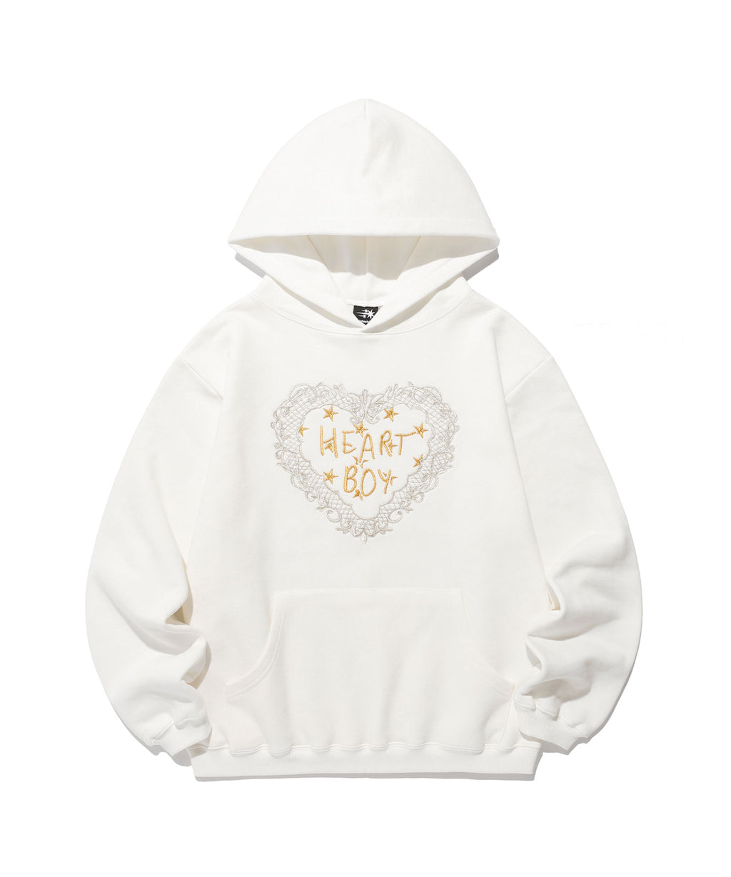 niceghostclub HEART BOY HOODIE [WHITE]