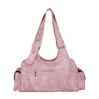 ILLIGO LOOP DOUBLE POCKET SHOULDER BAG - PINK