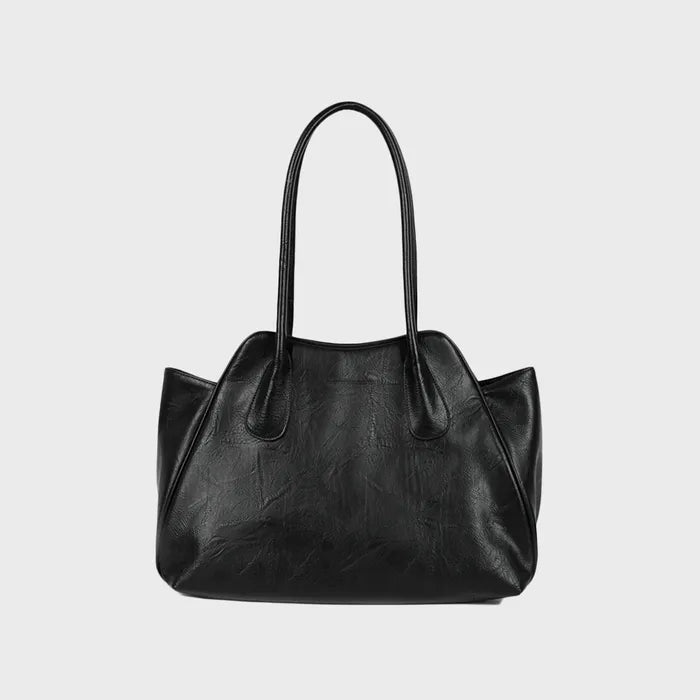 IUGA Bread Leather Shoulder Bag (Black)