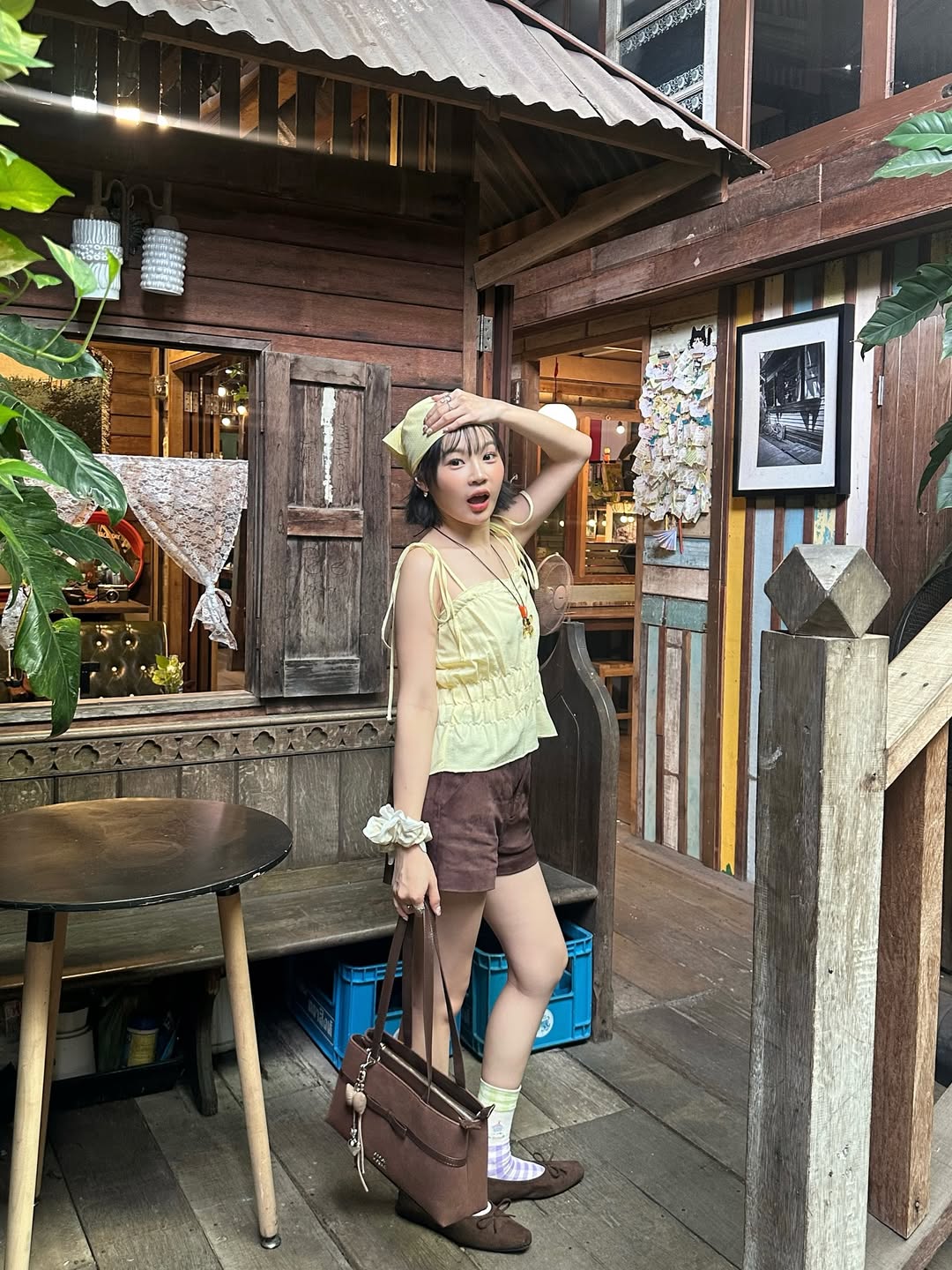 [獨家代理🎀] Daisy Muse Ballerina Shoulder Bag - Brownie