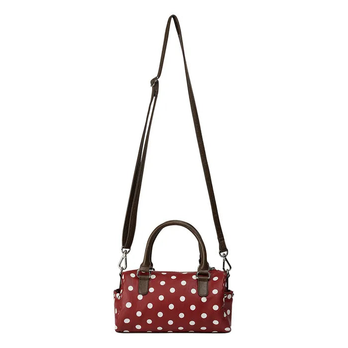 TMV X DEINET DOT BOSTON BAG (WINE)