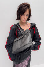 YEOMIM belted boat bag (charcoal)