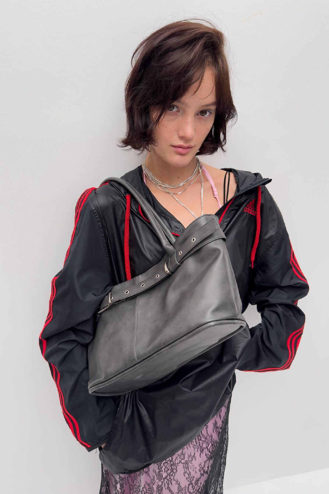 YEOMIM belted boat bag (charcoal)