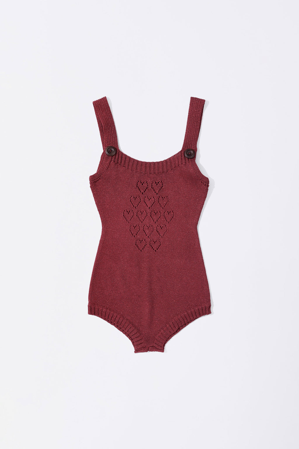 Overalls Knitted Bodysuit Red