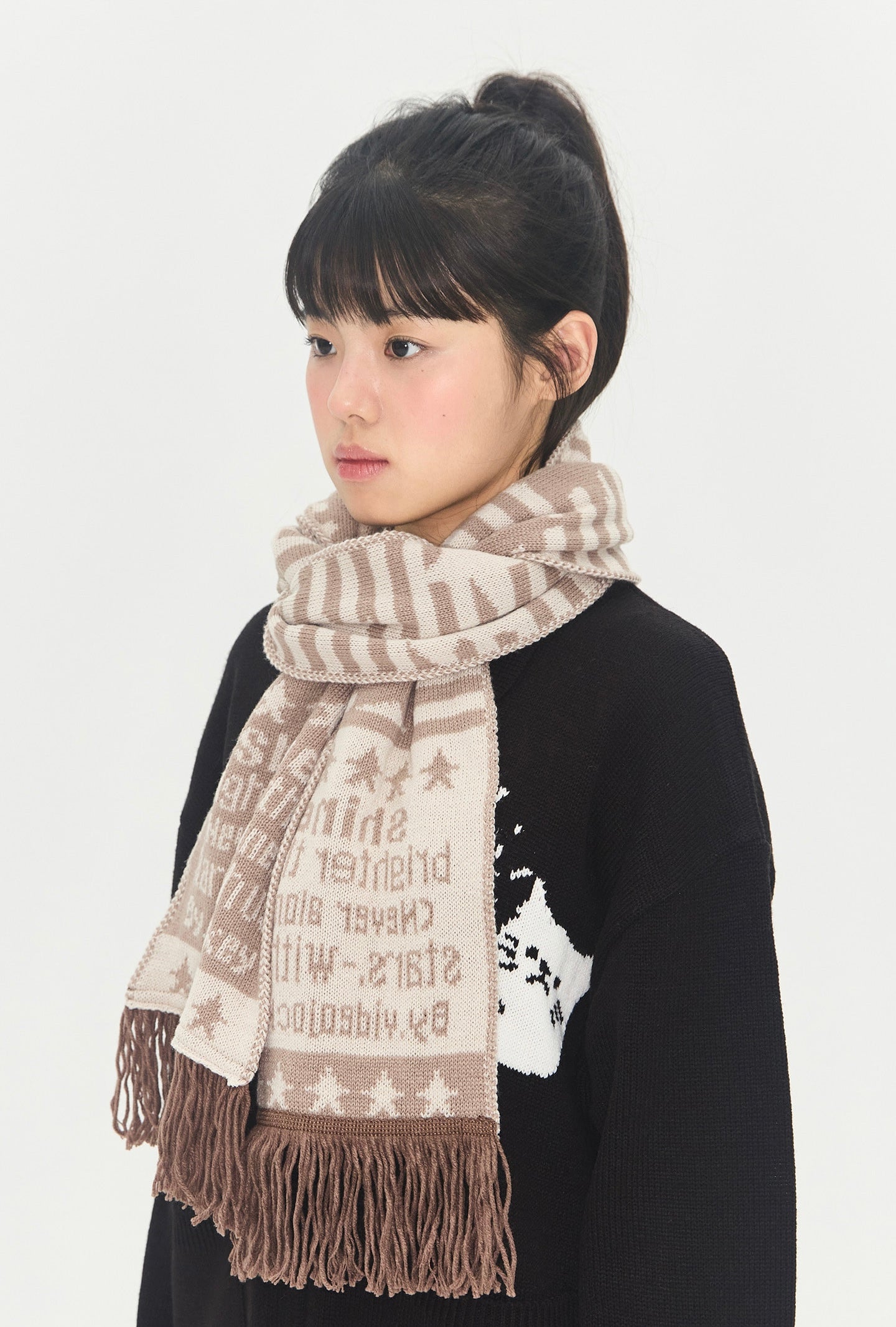 STRIPE STAR MUFFLER / 2COLORS