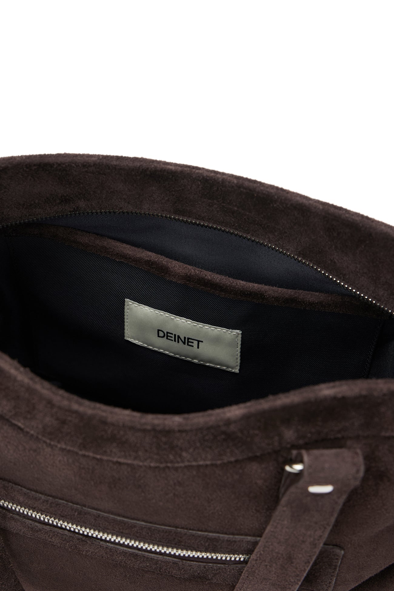 DEINET Stud Pocket Big Bag / Suede Brown