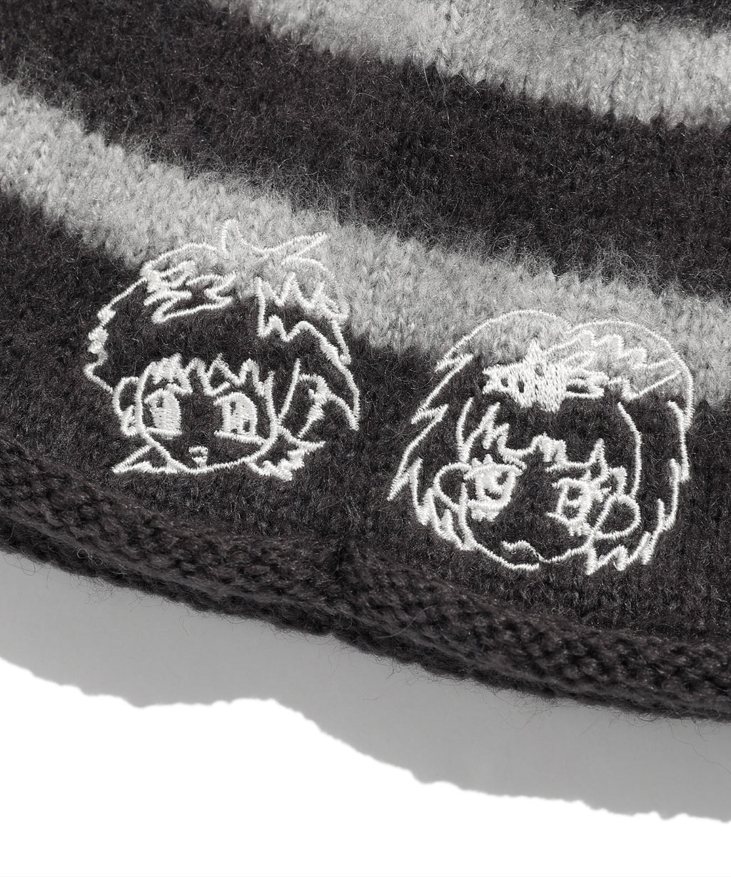 niceghostclub [X SOULPUSSSY CAT]GHOSTSOULGIRL STRIPE BEANIE
[CHARCOAL]