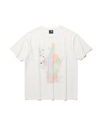 niceghostclub rainbow finger tee [2colors]