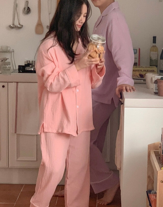 [韓國售出16,000+⭐️] J'eu Seven Days Cotton Pajama Set 7colors