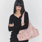 ILLIGO LOOP DOUBLE POCKET SHOULDER BAG - PINK