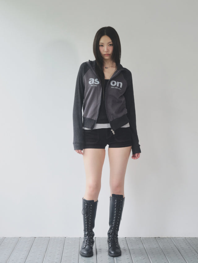 ason SALT ZIP-UP / CHARCOAL