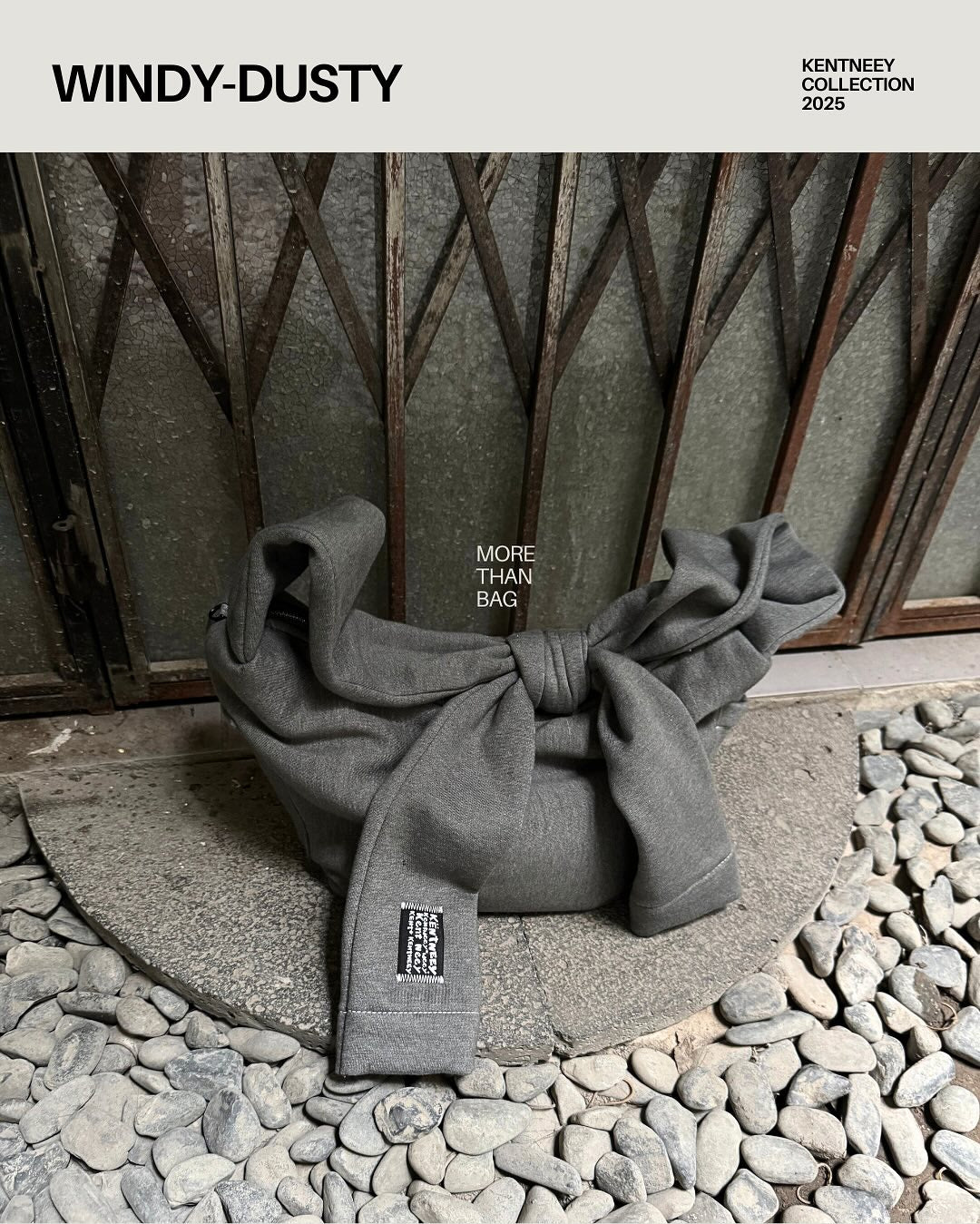 [香港現貨✨] [官方代理💣] KENTNEEY 3-WAY SWEATER DAILY WINDY BAG - DUSTY GREY