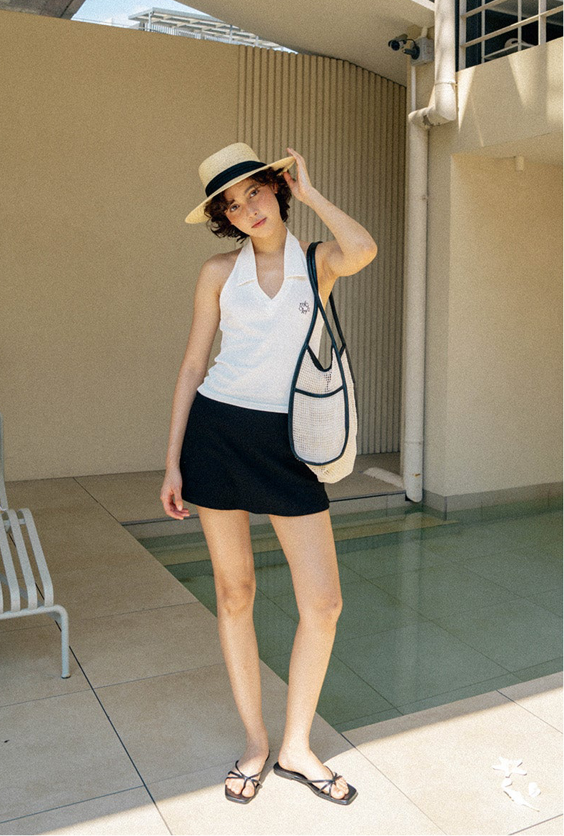 Heeari Camellia Mesh Shoulder Bag