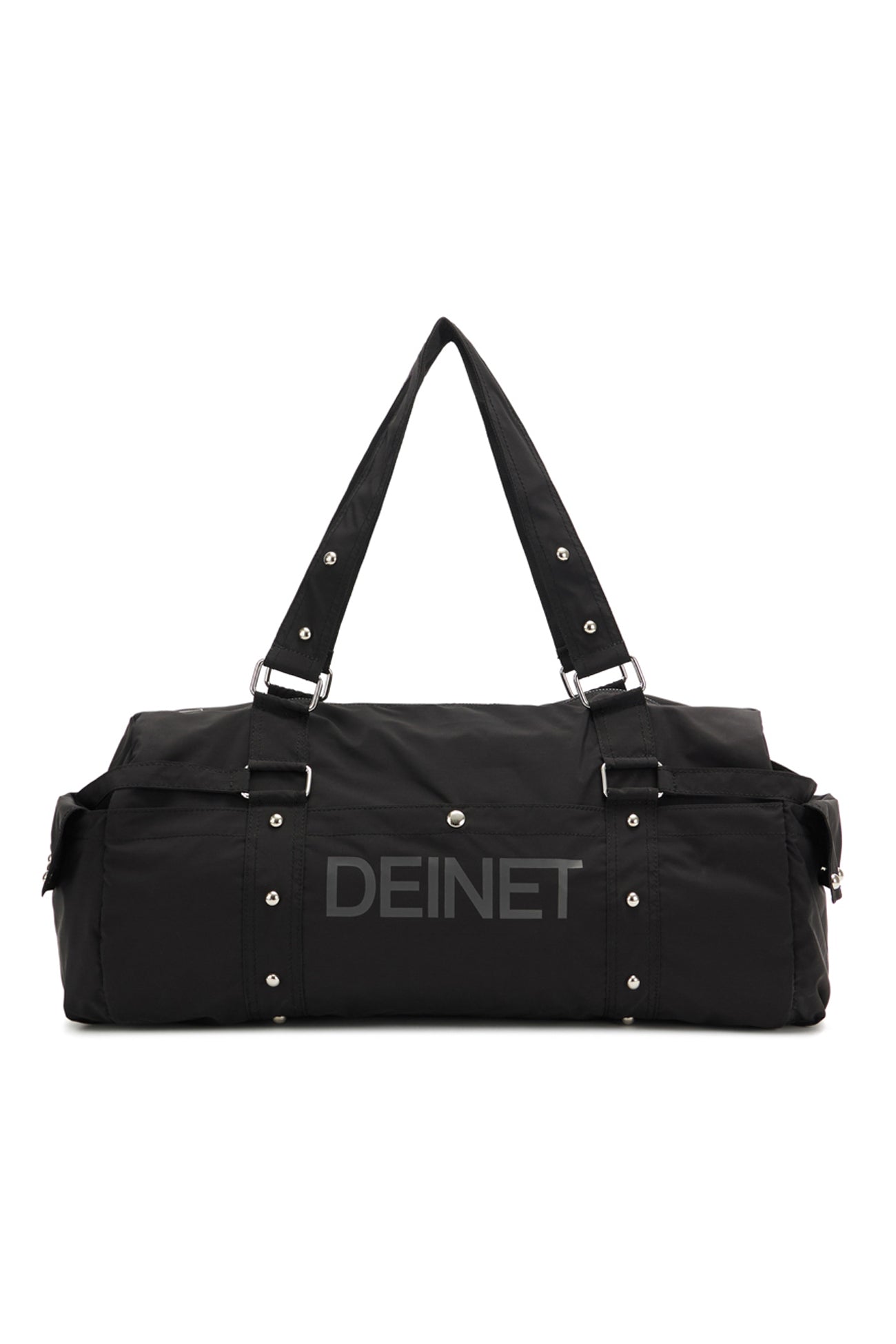 DEINET LOGO DUFFLE BAG IN BLACK