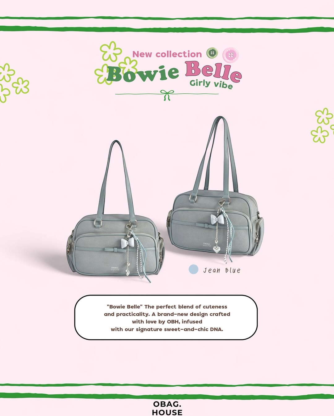[New-in💓] [獨家代理🎀] Bowie Belle Shoulder Bag / 6colors