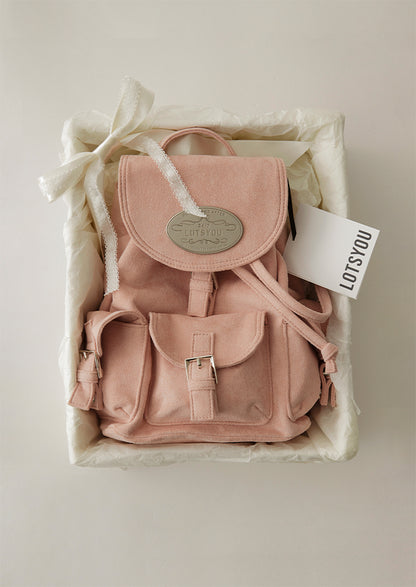 lotsyou Nostalgia Chubby Backpack / Pink