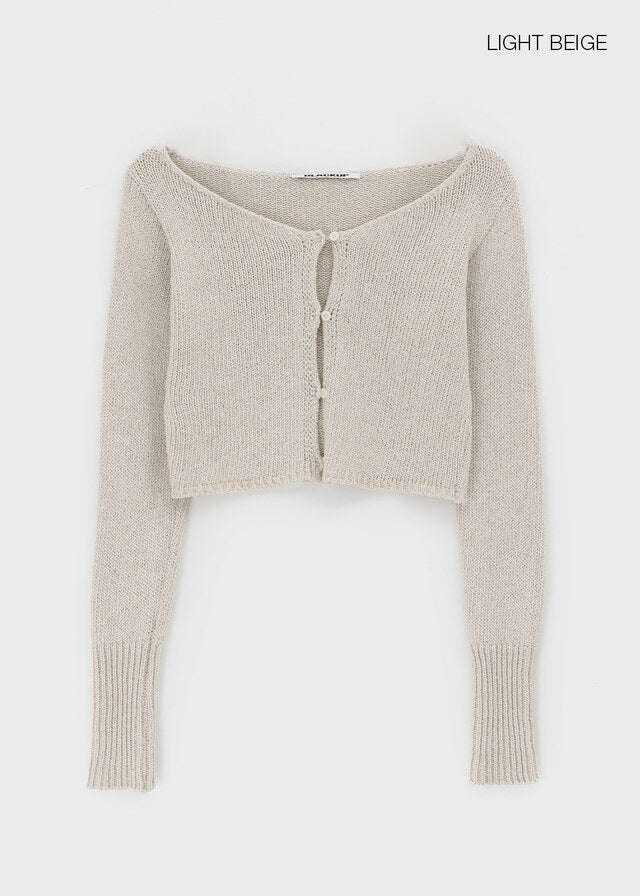 [韓國製造🇰🇷] Herish Linen Knit Cardigan / 2colors