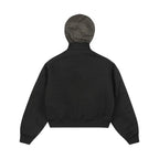 LSC Appliqué Hidden Hoodie Ma-1 Jacket Black