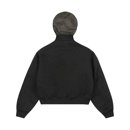 LSC Appliqué Hidden Hoodie Ma-1 Jacket Black