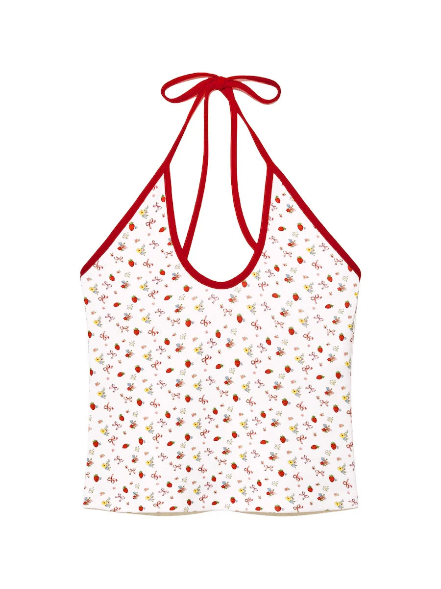 GLOWNY WILD HALTER CAMISOLE / 4PATTERNS