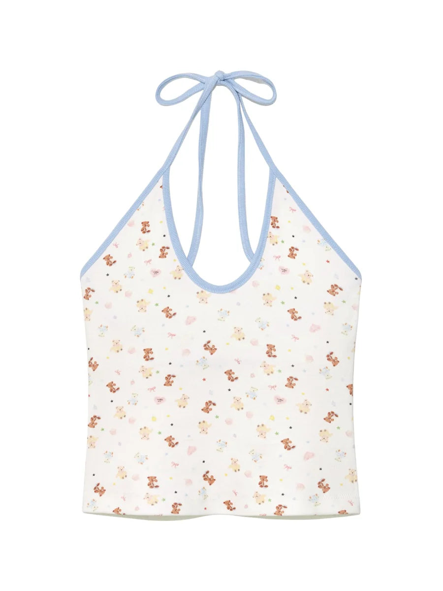 GLOWNY WILD HALTER CAMISOLE / 4PATTERNS