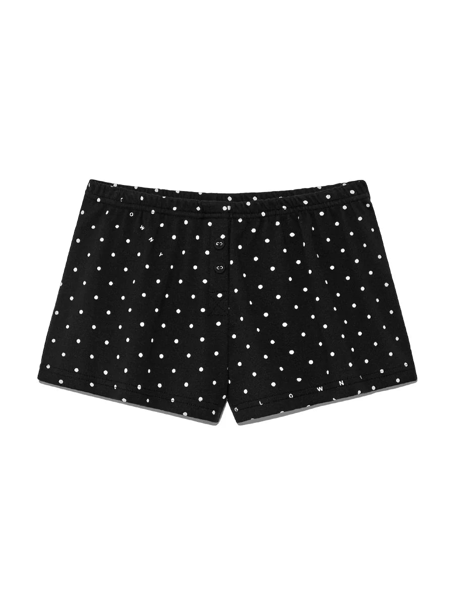GLOWNY WILD BUTTON SHORTS / 4PATTERNS
