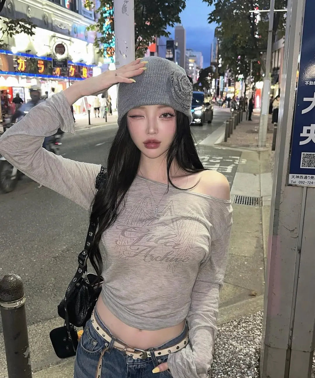 GILA ARCHIVE STAR WING SHEER LONG SLEEVE_GY