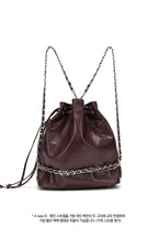 DEINET 5-WAY STUD POCKET MULTI BAG IN BURGUNDY