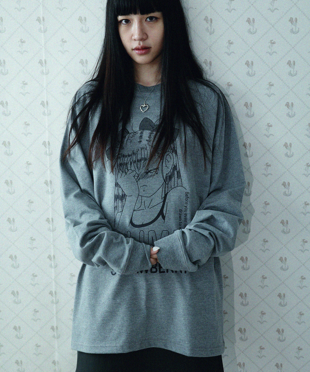 WONDERVISITOR RUMI RAGLAN LS-T / GREY