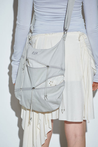 Sculptor Expandable Hobo Bag - Ice