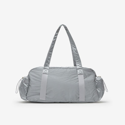 NB New Balance Glossy Ribbon Duffle Bag / Silver