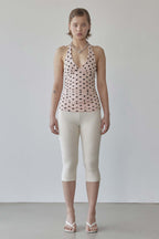 [SCULPTOR] Dot Halter Top - Pink