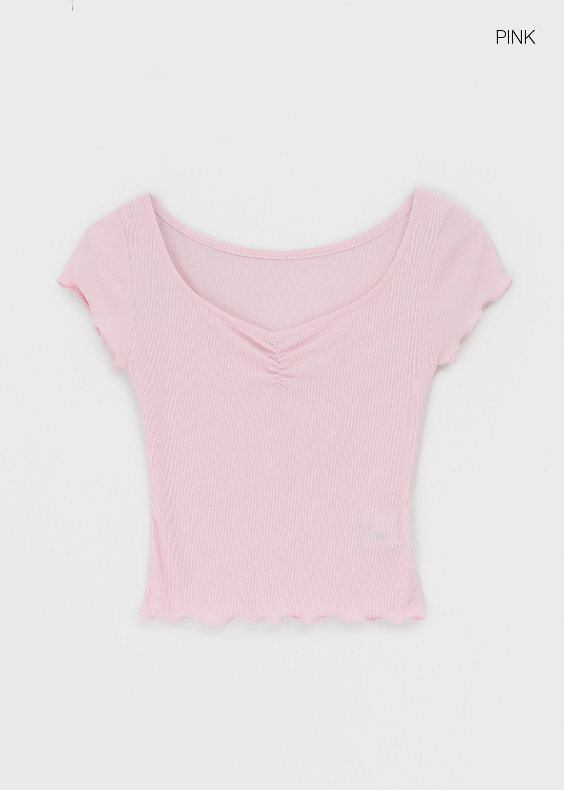 [韓國製造🇰🇷] Bellini Shirring V-neck Short Sleeve Tee / 3colors