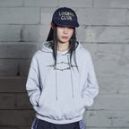 LSC Logo Check Appliqué Hoodie Melange White