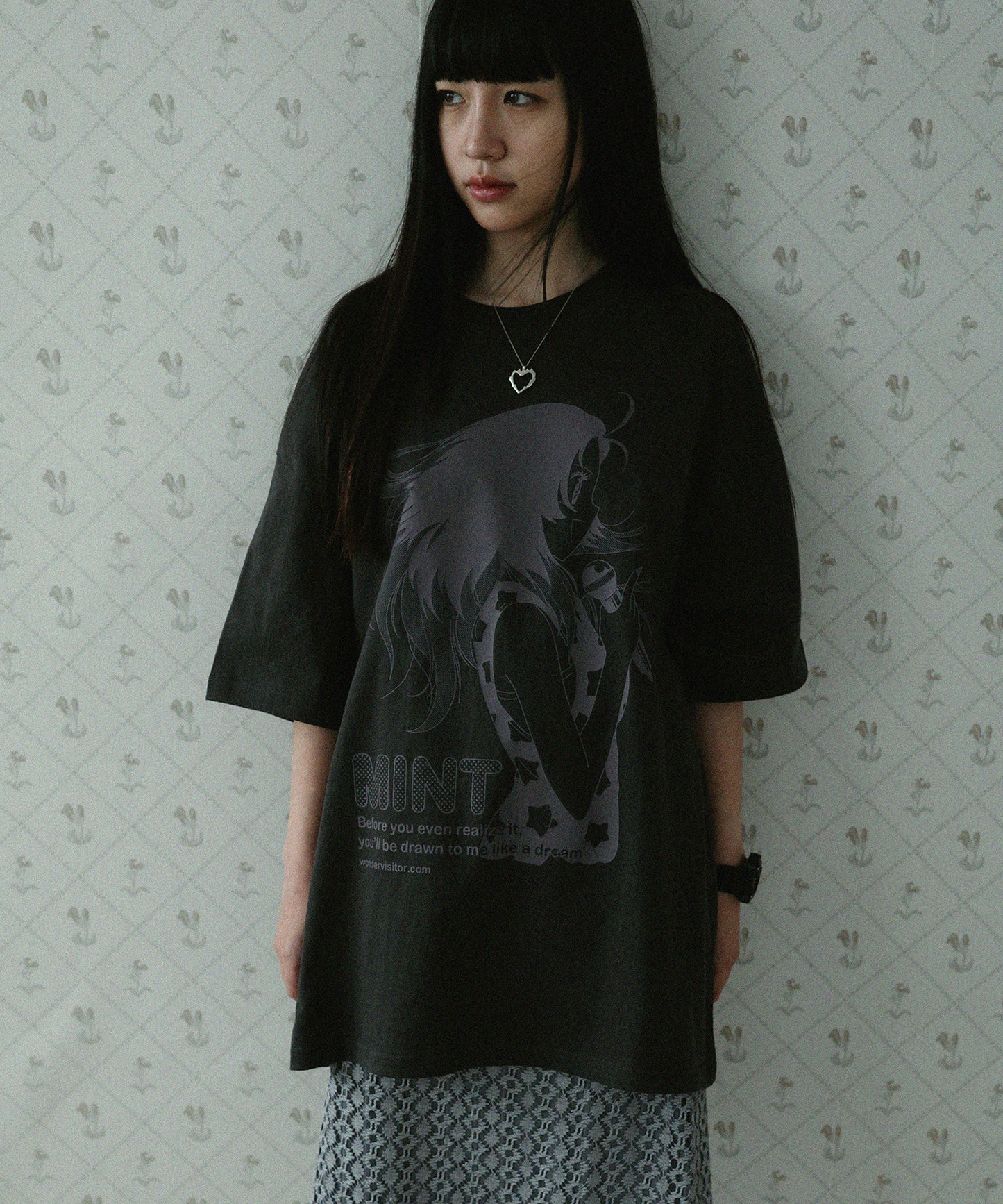 WONDERVISITOR MINT OVERFIT T-SHIRT / 2COLORS
