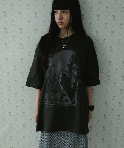 WONDERVISITOR MINT OVERFIT T-SHIRT / 2COLORS